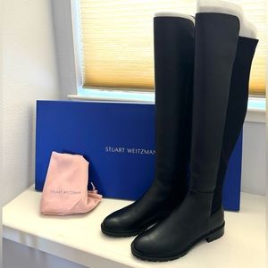 Stuart Weitzman City Boot Napa Leather, with SW travel bag and SW box